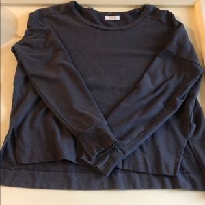 Madewell Gray Cropped Sweatshirt